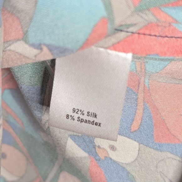 Tucker Juliette Dress Deco Parrot in Silk Stretch Charmeuse Bird Print Midi - Picture 5 of 9